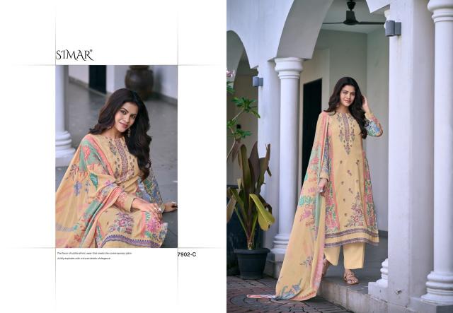 Glossy simar minaaz wholesale price for dress material